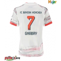 Camiseta Bayern Munich Serge Gnabry #7 Visitante Equipación para mujer 2025-26 manga corta